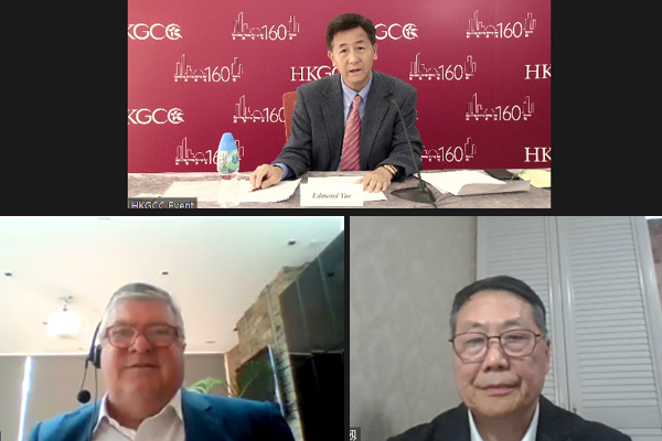 Henry Tillman, Founder of China Investment Research and Prof Yang Jian, Vice President and Senior Fellow in Shanghai Institute for International Studies (SIIS), gave an overview of the latest developments of the Health Silk Road (HSR) and China's work to bridge the global vaccine gap at the Chamber’s Belt and Road Working Group.
